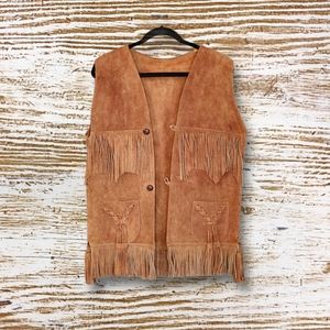 Genuine Suede Leather Vest